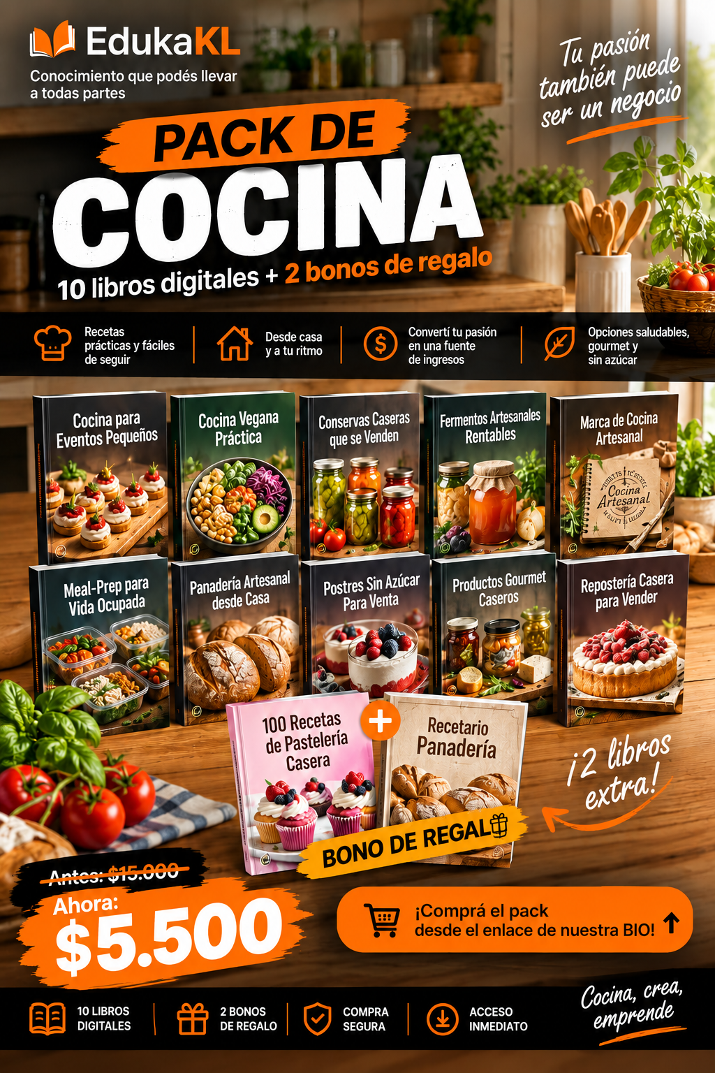 📚 ¡Aprende y Lleva tu Cocina a Otro Nivel! 🔥